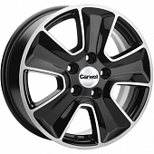 Khomen KHW 1601 6.5x16 5*108 ET45 DIA60.1 Black Литой