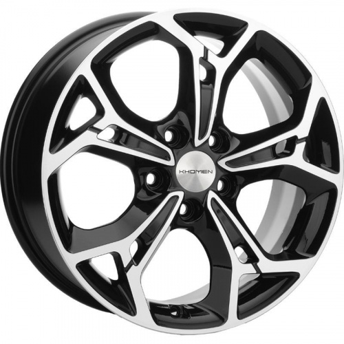 Khomen KHW 1702 7x17 5*114.3 ET40 DIA66.1 Black-FP Литой