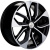 Khomen KHW 1703 7x17 5*114.3 ET39 DIA60.1 Black-FP Литой